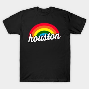 Houston Gay Pride Rainbow LGBT Flag T-Shirt